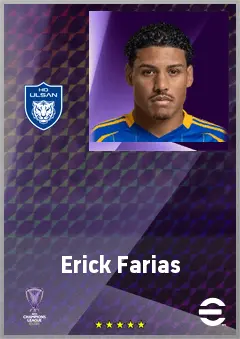 Erick Farias eFootball 2026 player card, 68 OVR CF