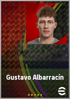 Gustavo Albarracín eFootball 2026 player card, 69 OVR CMF