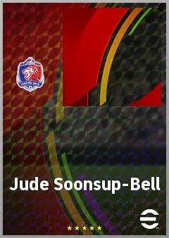 Jude Soonsup-Bell eFootball 2026 player card, 65 OVR CF