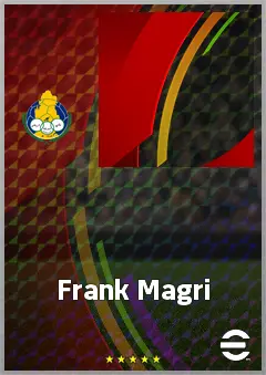 Frank Magri eFootball 2026 player card, 72 OVR CF