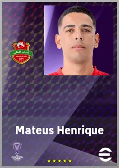 Mateus Henrique eFootball 2026 player card, 66 OVR RB