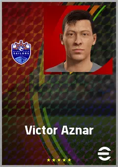 Victor Aznar eFootball 2026 player card, 70 OVR GK