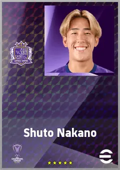 Nakano Shuto eFootball 2026 player card, 71 OVR RB