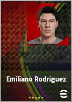 Emiliano Rodríguez eFootball 2026 player card, 61 OVR CF