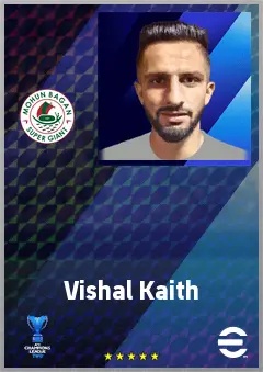 Vishal Kaith eFootball 2026 player card, 67 OVR GK