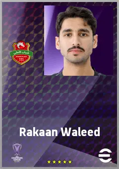 Rakaan Waleed eFootball 2026 player card, 64 OVR GK