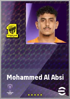 Mohammed Al Absi eFootball 2026 player card, 64 OVR GK