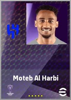 Moteb Al Harbi eFootball 2026 player card, 69 OVR LB