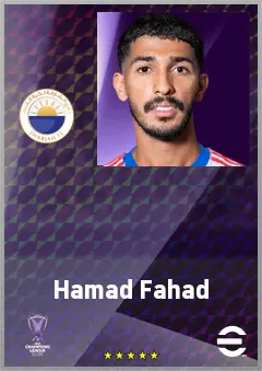 Hamad Fahad eFootball 2026 player card, 64 OVR LB
