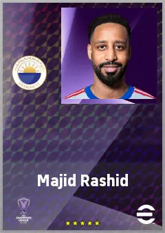 Majid Rashid eFootball 2026 player card, 66 OVR DMF