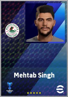 Mehtab Singh eFootball 2026 player card, 66 OVR CB