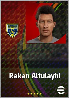 Rakan Altulayhi eFootball 2026 player card, 64 OVR CMF