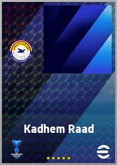 Kadhem Raad eFootball 2026 player card, 62 OVR CB