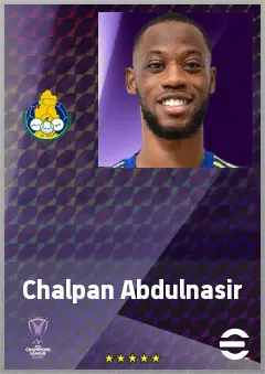 Chalpan Abdulnasir eFootball 2026 player card, 65 OVR RB