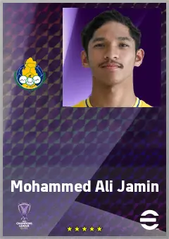 Mohammed Ali Jamin eFootball 2026 player card, 66 OVR CB
