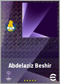 Abdelaziz Beshir eFootball 2026 player card, 66 OVR CF