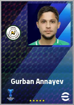 Gurban Annayev eFootball 2026 player card, 67 OVR CF