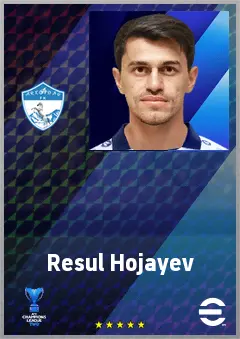 Resul Hojayev eFootball 2026 player card, 69 OVR DMF