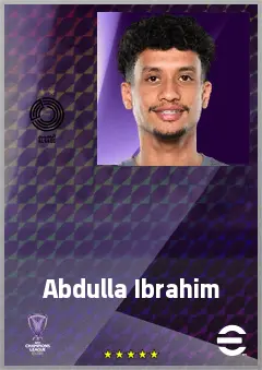 Abdulla Ibrahim eFootball 2026 player card, 62 OVR GK