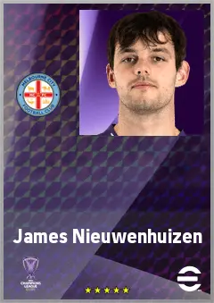 James Nieuwenhuizen eFootball 2026 player card, 65 OVR GK