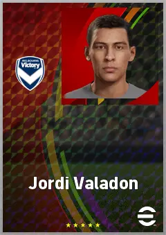 Jordi Valadon eFootball 2026 player card, 68 OVR DMF