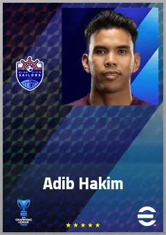 Adib Hakim eFootball 2026 player card, 64 OVR GK