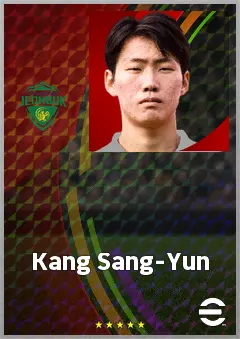 Kang Sang-Yun eFootball 2026 player card, 69 OVR AMF