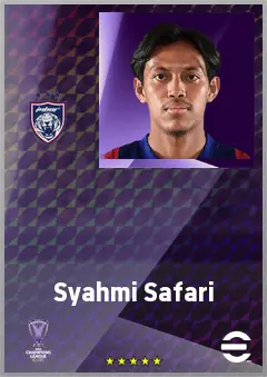 Syahmi Safari eFootball 2026 player card, 67 OVR RB