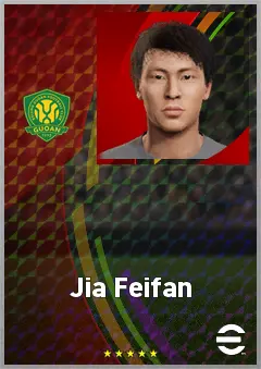 Jia Feifan eFootball 2026 player card, 64 OVR CMF
