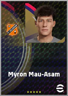 Myron Mau-Asam eFootball 2026 player card, 63 OVR CMF