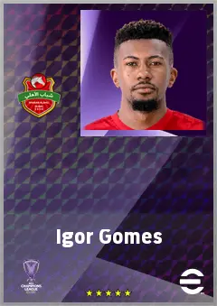 Igor Gomes eFootball 2026 player card, 67 OVR RB