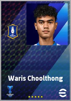 Waris Choolthong eFootball 2026 player card, 63 OVR RB