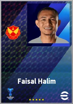 Faisal Halim eFootball 2026 player card, 71 OVR LMF