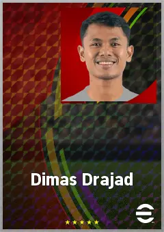 Dimas Drajad eFootball 2026 player card, 66 OVR CF