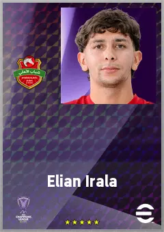 Elian Irala eFootball 2026 player card, 71 OVR DMF