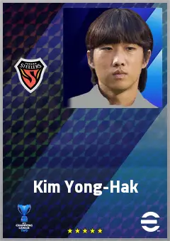 Kim Yong-Hak eFootball 2026 player card, 68 OVR RWF