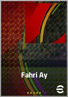 Fahri Ay eFootball 2026 player card, 63 OVR CMF