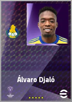 Álvaro Djaló eFootball 2026 player card, 75 OVR RWF