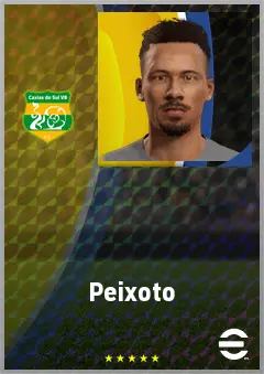 Peixoto eFootball 2026 player card, 67 OVR CMF