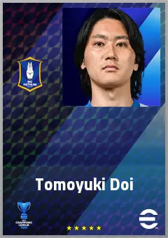 Doi Tomoyuki eFootball 2026 player card, 67 OVR CF