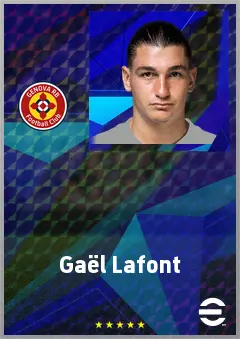 Gaël Lafont eFootball 2026 player card, 63 OVR CMF