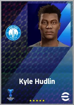 Kyle Hudlin eFootball 2026 player card, 66 OVR CF