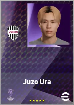 Ura Juzo eFootball 2026 player card, 63 OVR RMF