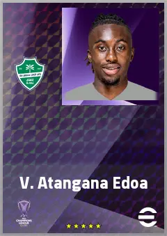V. Atangana Edoa eFootball 2026 player card, 72 OVR DMF