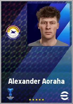 Alexander Aoraha eFootball 2026 player card, 65 OVR DMF