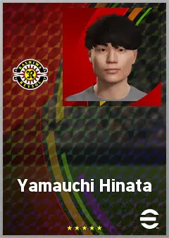 Yamauchi Hinata eFootball 2026 player card, 66 OVR AMF