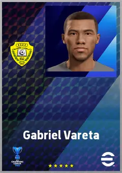 Gabriel Vareta eFootball 2026 player card, 67 OVR CB