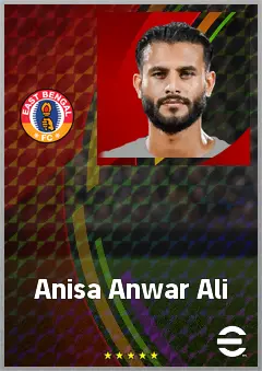 Anisa Anwar Ali eFootball 2026 player card, 69 OVR CB