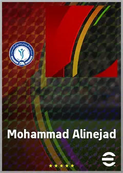 Mohammad Alinejad eFootball 2026 player card, 65 OVR LWF