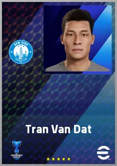 Tran Van Dat eFootball 2026 player card, 62 OVR LWF